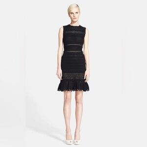 Like-New Alexander McQueen Dress - Black Crochet, Size XL
